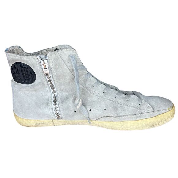 Golden Goose Francy Suede Gray Black Size 43 10 US - Picture 5 of 8
